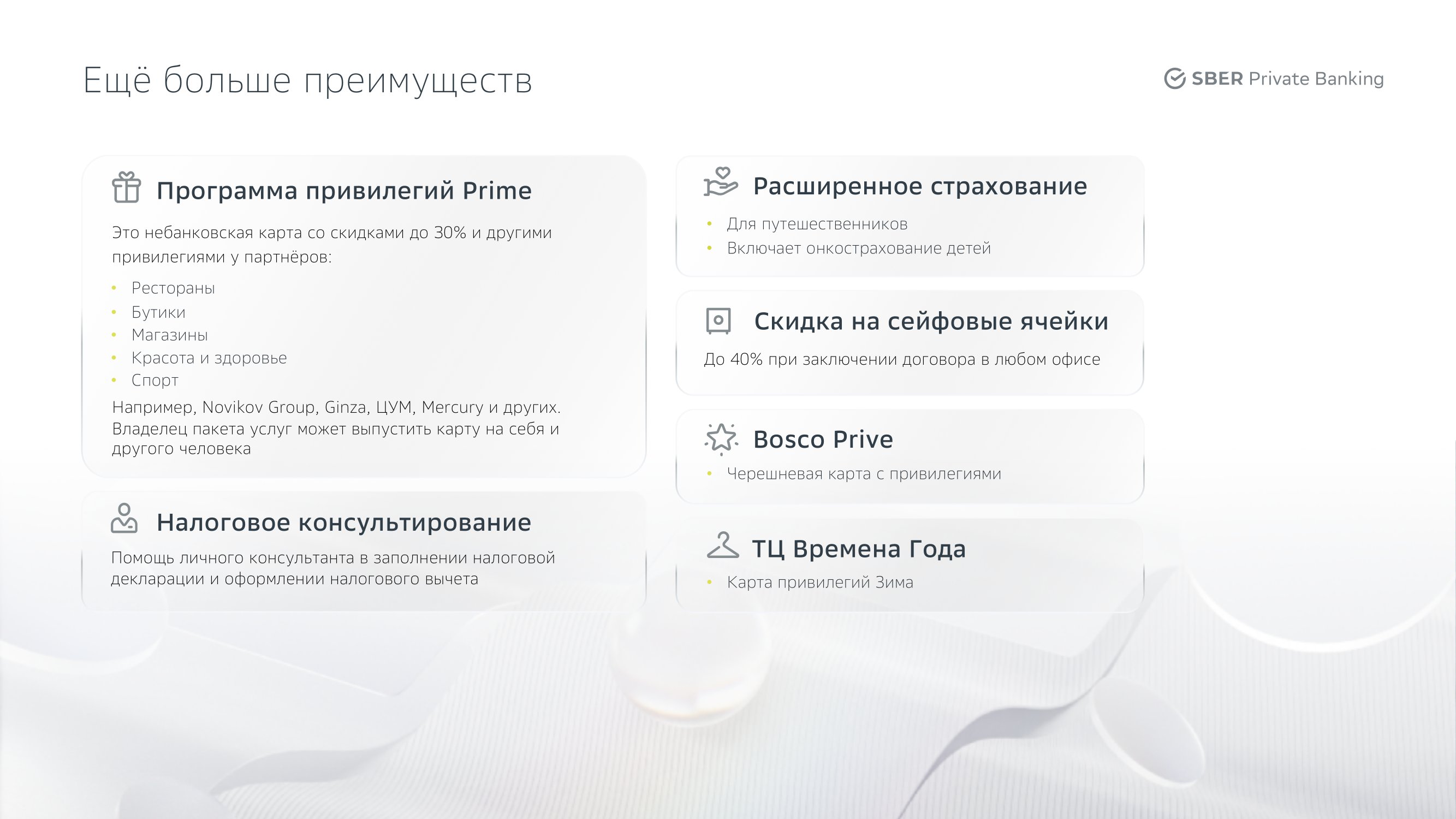 Пакет услуг Sber Private Banking - MessageGuru