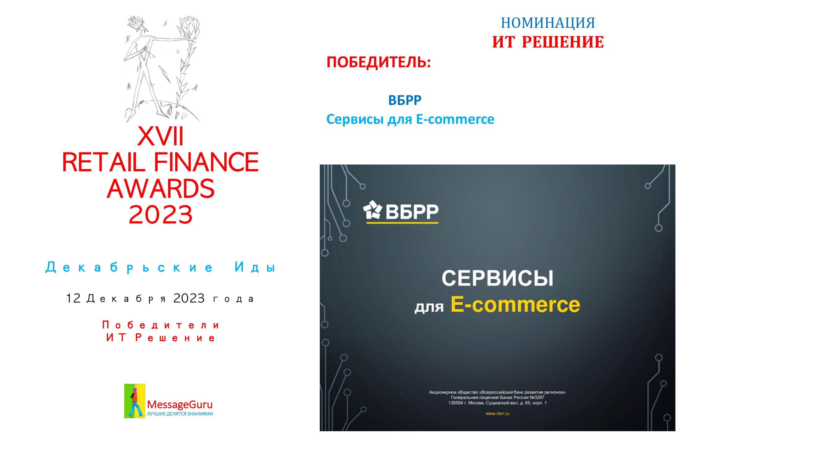 Победители Премии Retail Finance Awards 2023 - MessageGuru